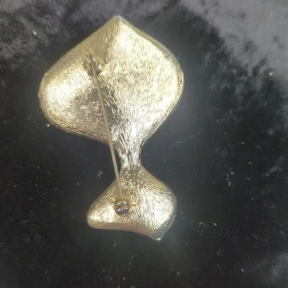 Vintage 50s Abstract Angelfish Brooch - Picture 6 of 8
